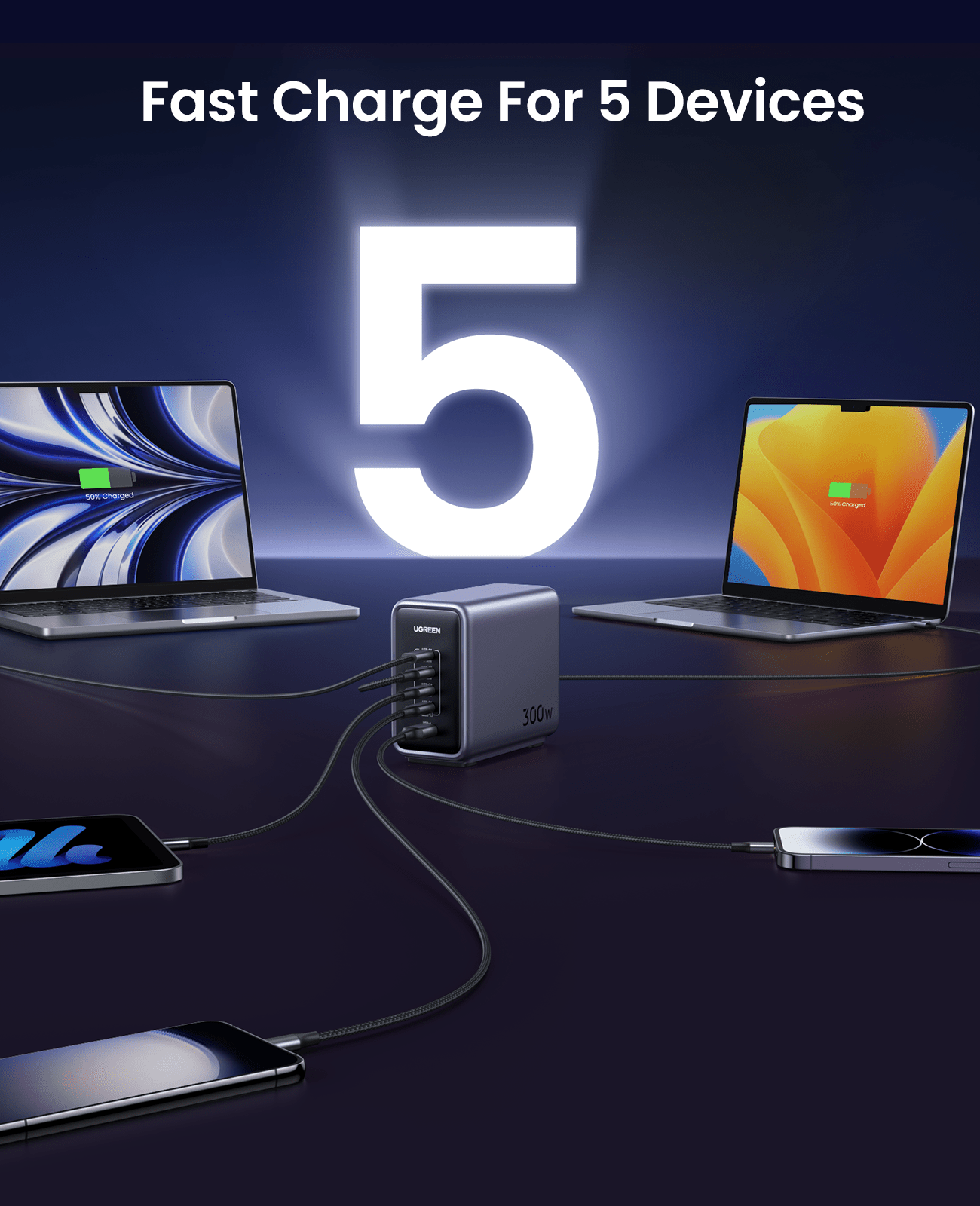 (Bundle) Nexode 300W Charger + 240W USB-C Cable